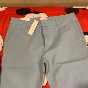 Topman light blue stretch skinny chinos